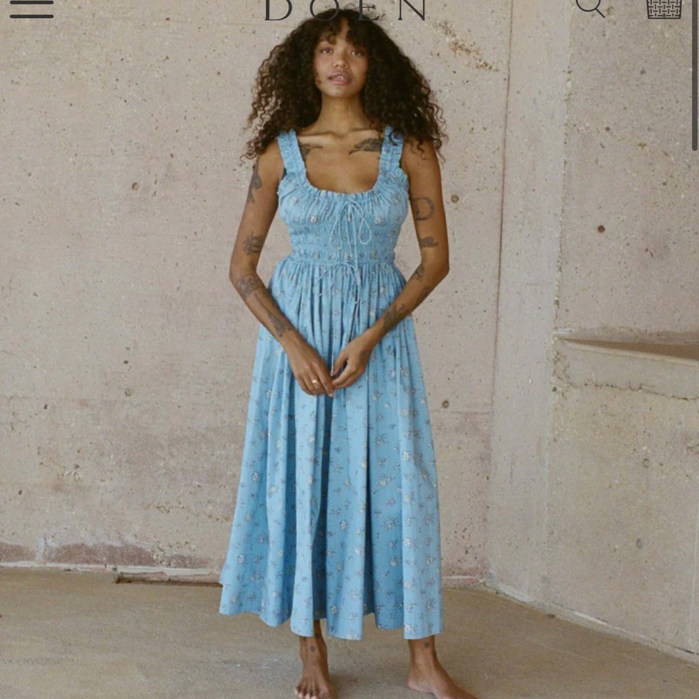 Doen Emmaretta Dress- sky bouton rose size XS NWT